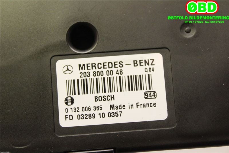 Sentrallås pumpe til Mercedes E-Klasse 2002-2006 (Fase 1) (W211) (W211) (MERCEDES|A 203 800 00 48|A 000 800 25 48|2038000048)