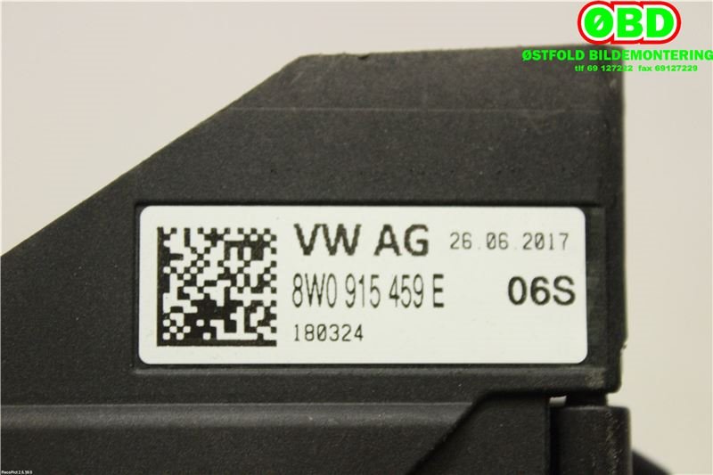Diverse deler til Audi A4, Allroad 2016-->> (Type II) (B9) (B9) (AUDI||8W0915459E)