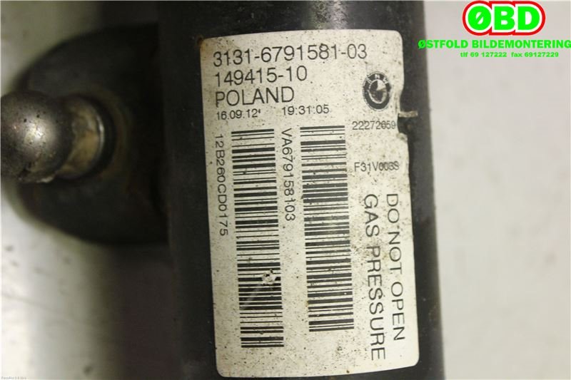 Fjærbein venstre foran til BMW 3-Serie 2012-2018 (F30/F31/F34) (F30/F31/F34) (BMW|31 31 6 874 381||31316791581)