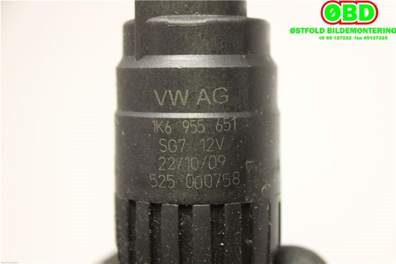 Spylerpumpe foran til VW Touran 2007-2010 (Type I, Fase 2)  (VOLKSWAGEN|1K6 955 651||1K6955651)
