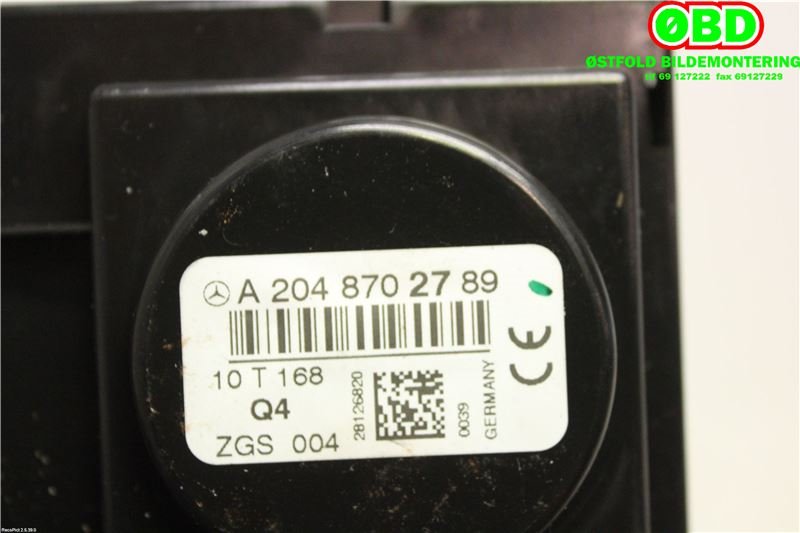 Antenne forsterker til Mercedes C-Klasse 2007-2011 (Fase 1) (W204) (W204) (MERCEDES|A 204 870 27 89||2048702789)