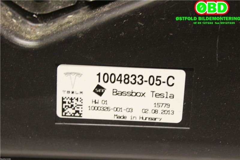 Bilstereo diverse til Tesla Model S 2013-2016 (Fase 1)  (TESLA|100483305C|)