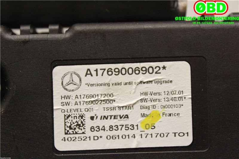 Takluke motor til Mercedes GLA 2014-2020 (X156) (X156) (MERCEDES|A 176 900 69 02|A 176 900 33 04|1769006902)