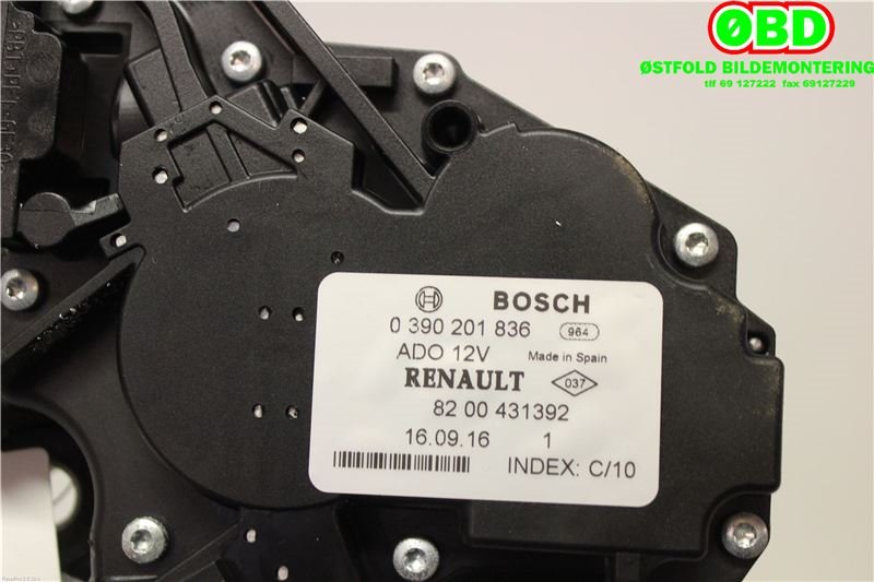 Viskermotor bakrute til Mercedes Citan 2012-2021 (W415) (W415) (MERCEDES|A 415 820 03 41|0390201836|8200431392)