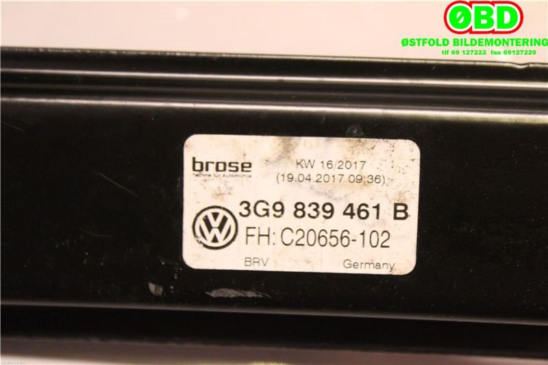 Ruteheis til VW Passat 2015-2019 (Fase 1) (B8) (B8) (VOLKSWAGEN|3G9 839 461 B||3G9839461B)