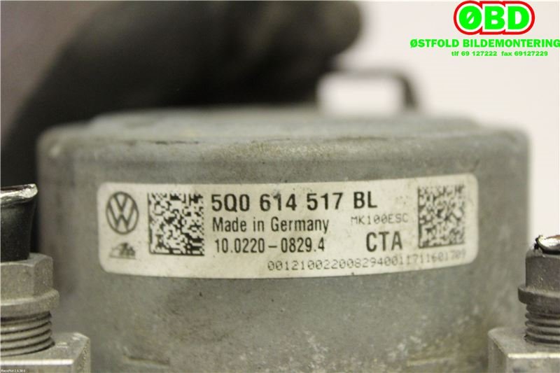 ABS sentral til VW Passat 2015-2019 (Fase 1) (B8) (B8) (VOLKSWAGEN|3Q0 614 517 AF||5Q0614517BL)