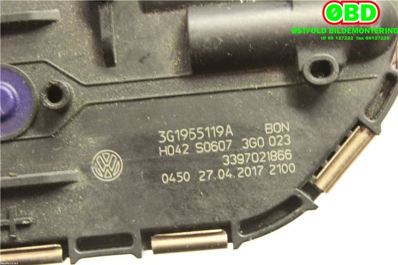 Viskermotor frontrute til VW Passat 2015-2019 (Fase 1) (B8) (B8) (VOLKSWAGEN||1397220662|3G1955119A)
