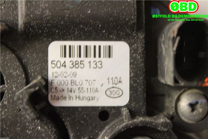 Dynamo til Fiat Ducato 2007-2013  (FIAT|504385133|)