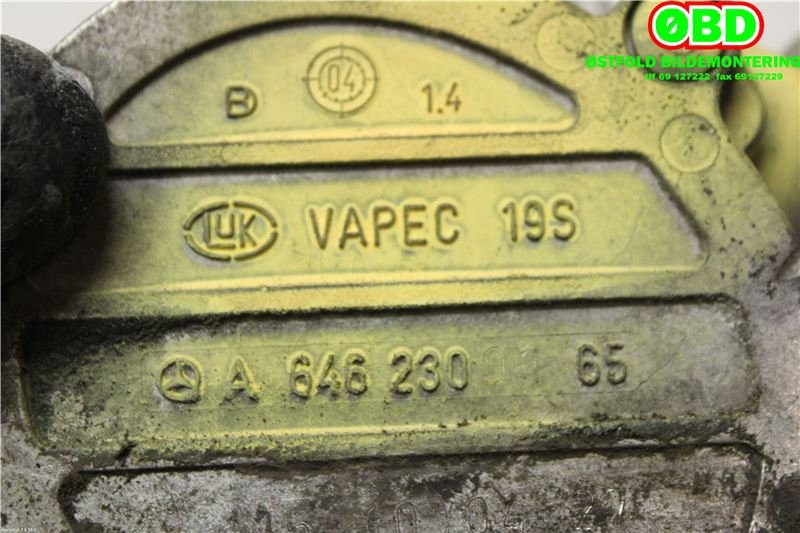 Vakuumpumpe til Mercedes Vito/Viano 2004-2010 (Fase 1) (W639) (W639) (MERCEDES|A 646 230 01 65|A 646 230 03 65|6462300165)