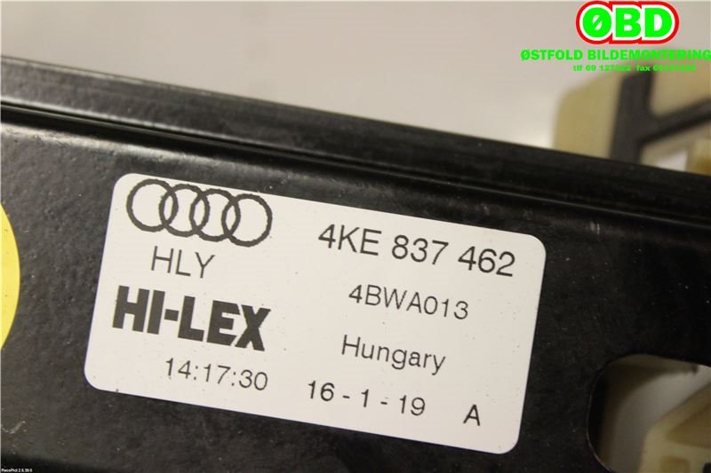 Ruteheis til Audi e-tron 2018-->>  (AUDI ETRON|4KE 837 462||4KE837462)