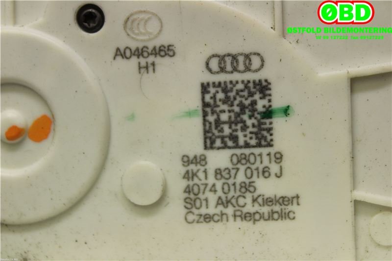 Låsekasse høyre foran til Audi e-tron 2018-->>  (AUDI ETRON|4K1 837 016 J||4K1837016J)