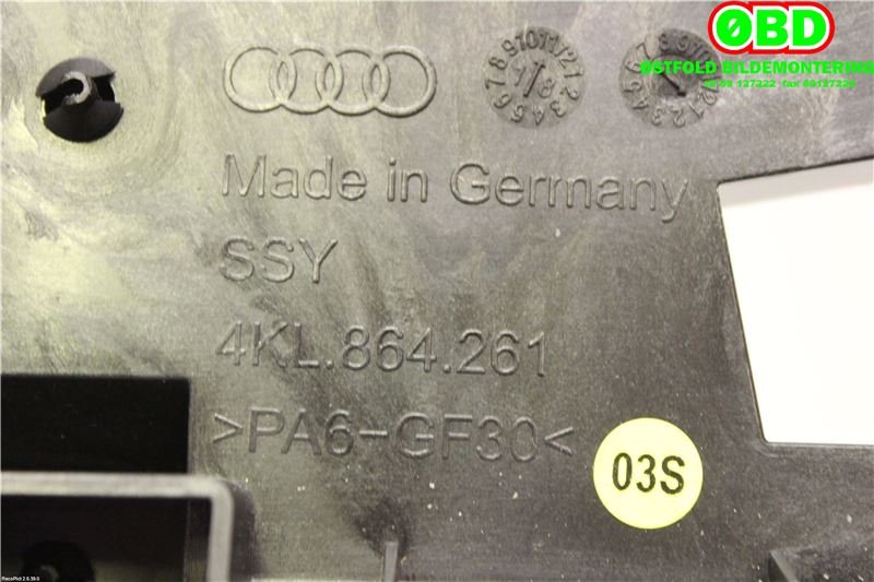 Varmeapparat betjening til Audi e-tron 2018-->>  (AUDI ETRON|4KL 864 261||4KL864261)