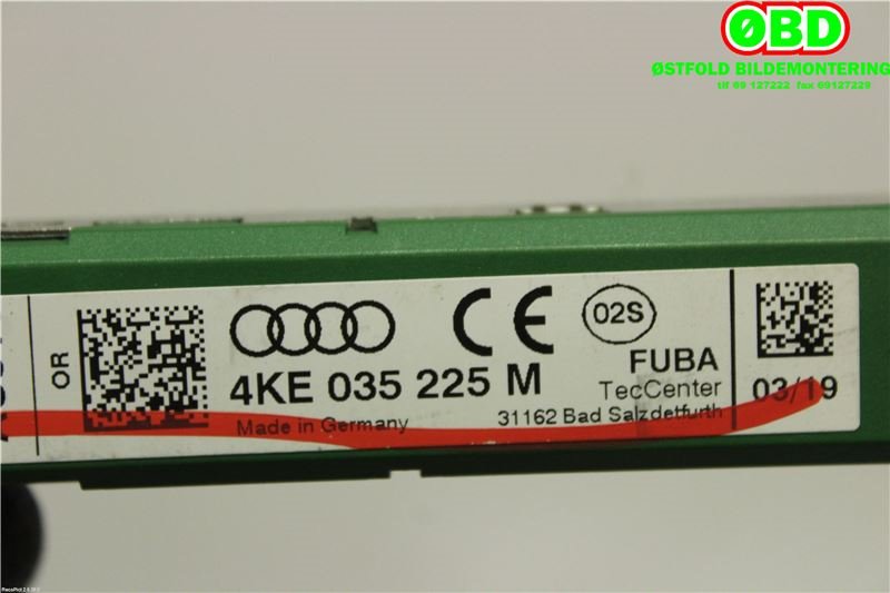 Antenne forsterker til Audi e-tron 2018-->>  (AUDI ETRON|4KE 035 225 M||4KE035225M)
