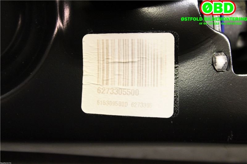 Airbag beltestrammer til Volvo V70 2007-2013 (Type III, Fase 1)  (VOLVO||39806016)