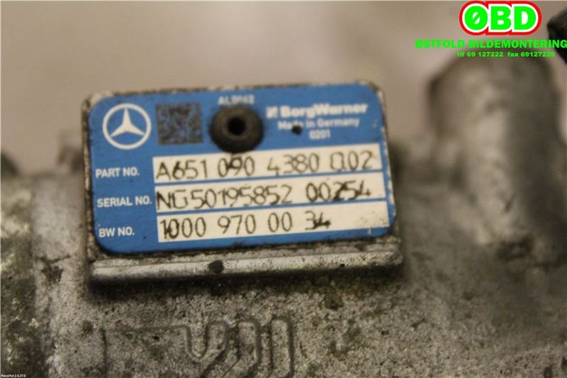 Turbo til Mercedes ML 2011-2015 (Fase 1) (W166) (W166) (|6510904380|6510905780)