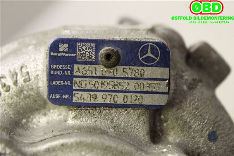 Turbo til Mercedes ML 2011-2015 (Fase 1) (W166) (W166) (|6510904380|6510905780)
