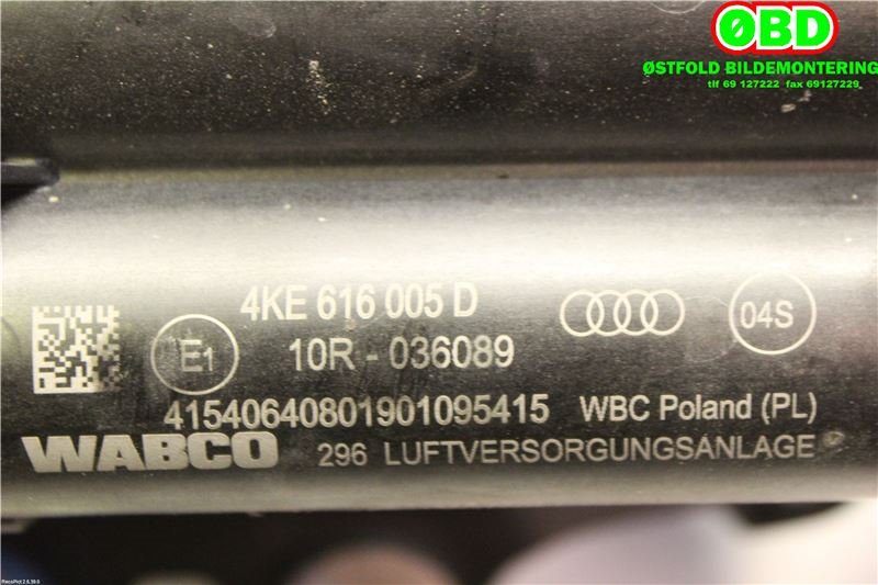 Kompressor nivå/luft til Audi e-tron 2018-->> (AUDI ETRON|4KE 616 005 E||4KE616006D)