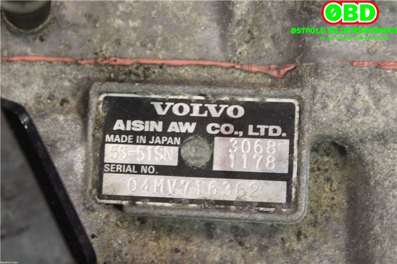 Girkasse automat til Volvo S60 2005-2010 (Type I, Fase 2)  (VOLVO|8251405|)