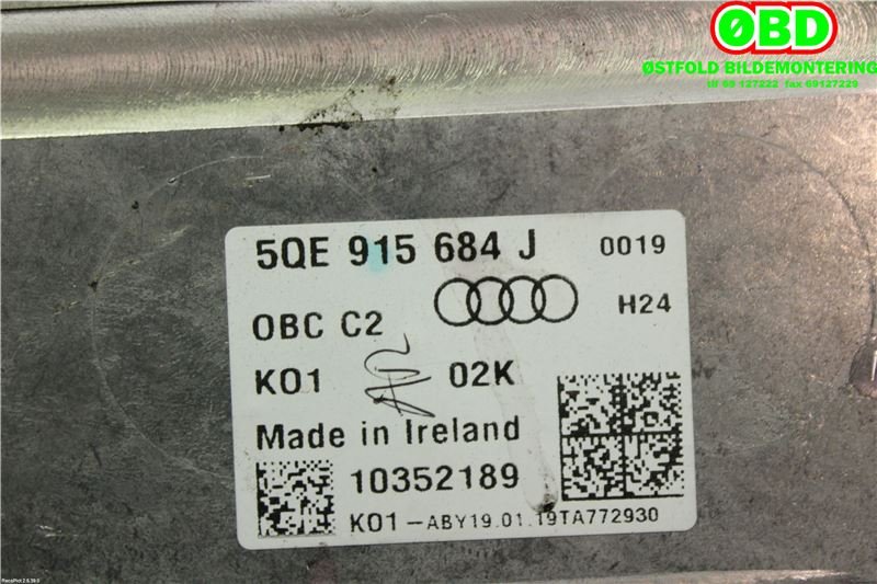 Batterilader (OBC - On Board Charger) til Audi e-tron 2018-->>  (AUDI ETRON|5QE 915 684 J||5QE915684J)