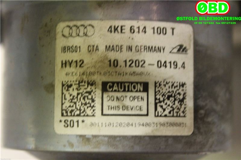 ABS sentral til Audi e-tron 2018-->>  (AUDI ETRON|4KE 614 100 AC||4KE614100T)