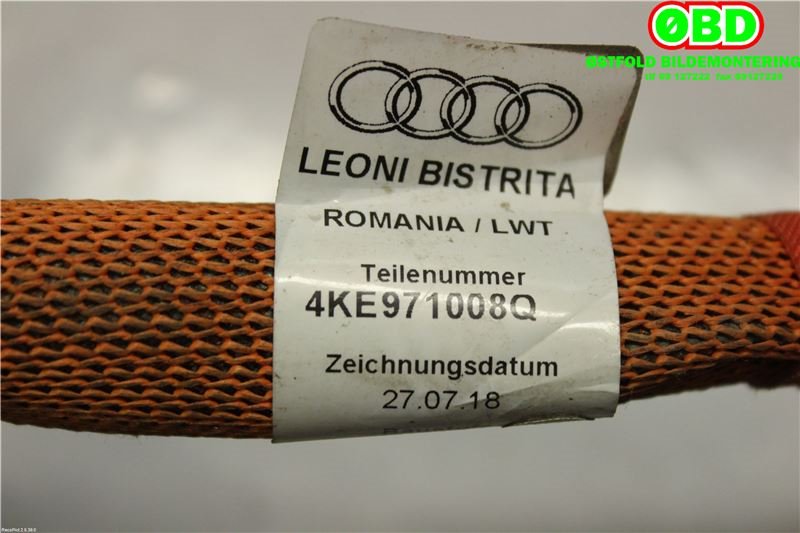 Kabel høy volt (HV) hybrid til Audi e-tron 2018-->>  (AUDI ETRON|4KE 971 008 Q||4KE971008Q)