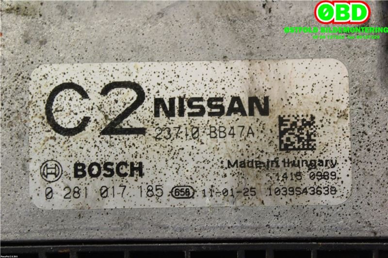 Styreenhet motor til Nissan Qashqai 2010-2014 (Type I, Fase 2)  (23710BB47A|)
