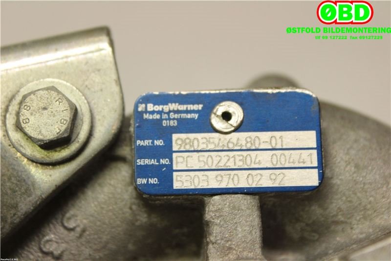 Turbo til Peugeot 208 2012-2019 (Type I)  (9803546480|9809028880)