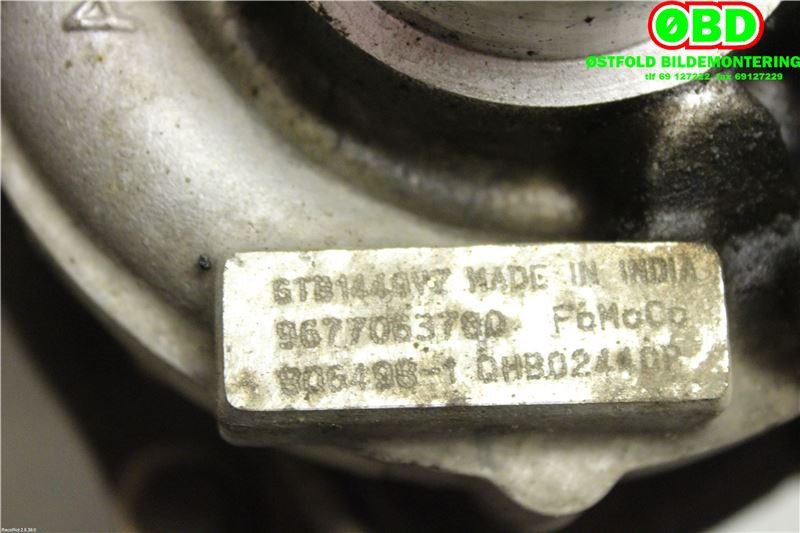 Turbo til Ford S-Max 2010-2015 (Type I, Fase 2)  (FORD|1864631||9677063780)
