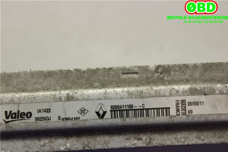 Intercooler til Renault Trafic 2006-2014  (RENAULT|8200411160|)