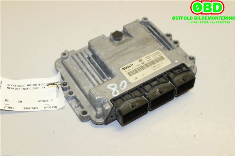 Styreenhet motor til Renault Trafic 2006-2014 (RENAULT|8201105714|0281017065)
