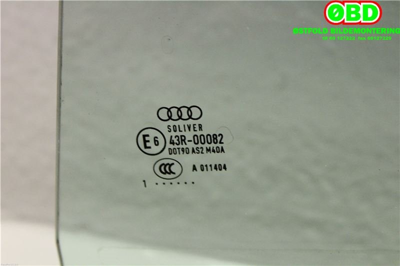 Siderute venstre bak til Audi A6 2011-2014 (Type IV, Fase 1) (C7) (C7) (AUDI|4G5 845 205|)