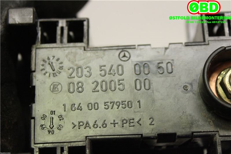 Sikringsboks til Mercedes Vito/Viano 2004-2010 (Fase 1) (W639) (W639) (MERCEDES|A 203 540 00 50||2035400050)