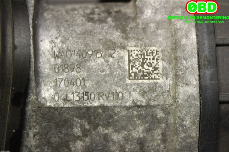 EGR-ventil til VW Caddy 2015-2020 (Type III, Fase 3)  (VOLKSWAGEN|04L 131 501 R|04L 131 501 AD|04L131501R)