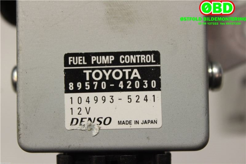 Styreenhet drivstoffpumpe til Toyota RAV4 2016-2019 (Type IV, Fase 2) (TOYOTA|8957042030|1049935241)
