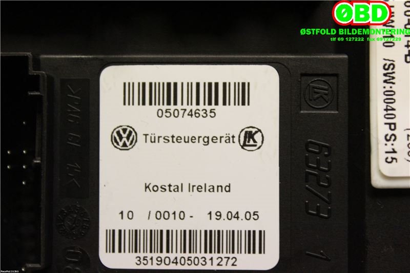 Ruteheis høyre foran til Audi A3 2003-2008 (Type II, Fase 1) (AUDI|8P0959802G||8P0959802E)
