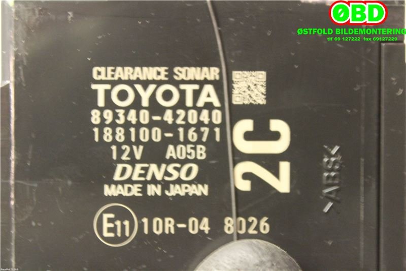 Styreenhet diverse til Toyota RAV4 2016-2019 (Type IV, Fase 2) (TOYOTA|8934042040|)