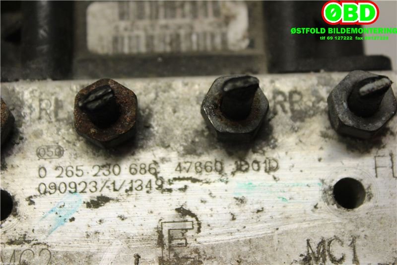 ABS sentral til Nissan Qashqai 2007-2010 (Type I, Fase 1)  (NISSAN|47660EY13C|)