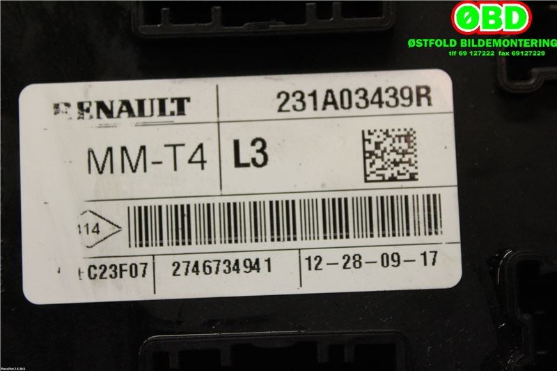 Styreenhet tenning til Renault Trafic 2014-->> (RENAULT|231A03439R|)