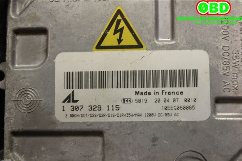 Styreenhet xenon/ballast til Audi A3 2003-2008 (Type II, Fase 1)  (AUDI|8E0907391B|1307329115|)