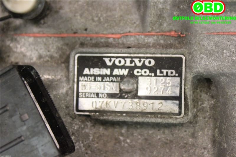 Girkasse automat til Volvo V70 2005-2007 (Type II, Fase 2)  (VOLVO|8251833||31259274)