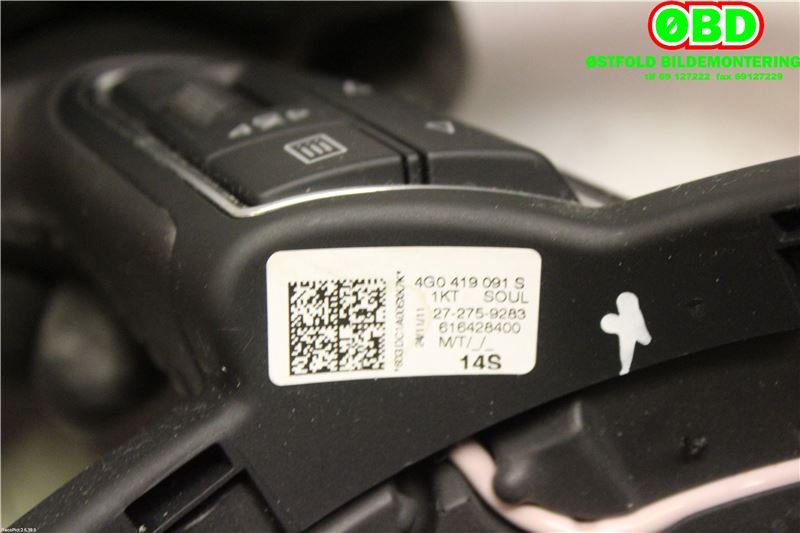 Ratt til Audi A1 2010-2014 (Type I, Fase 1) (AUDI|4G0 419 091 S||4G0419091S)