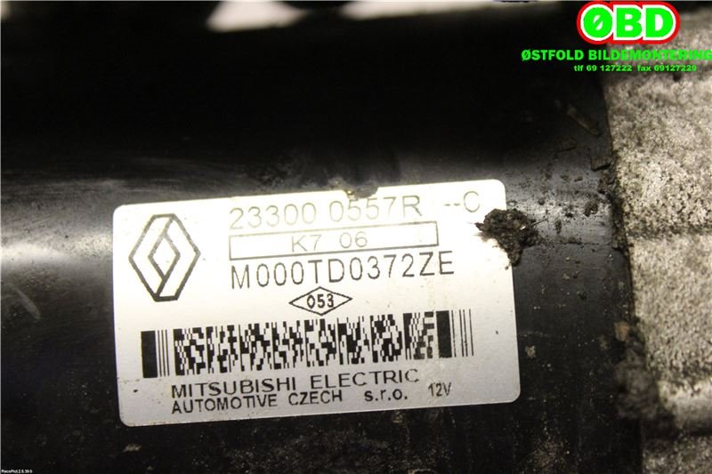 Starter til Renault Captur 2013-2020 (Type I)  (RENAULT|233000557R|)