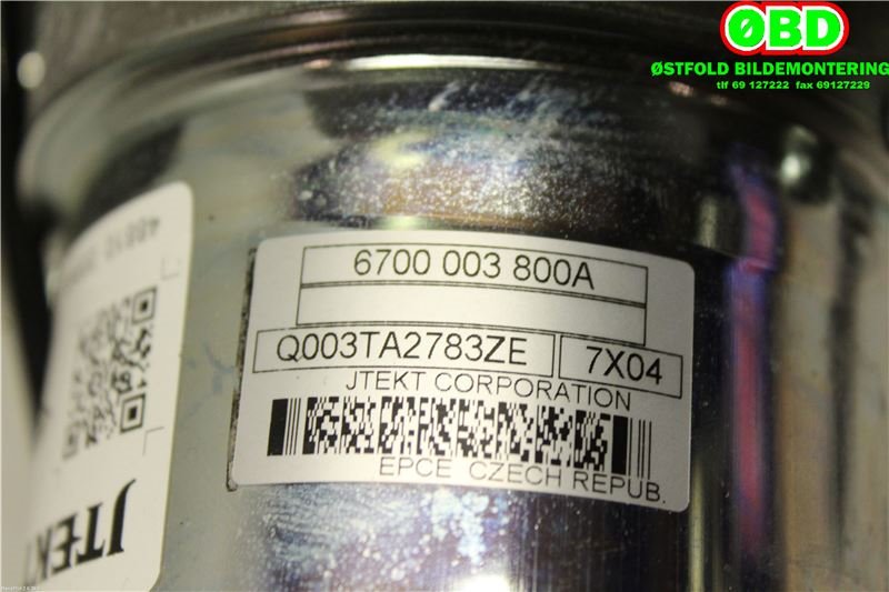 Rattaksel elektrisk servo til Renault Captur 2013-2020 (Type I)  (RENAULT|488103594R|488104075R)