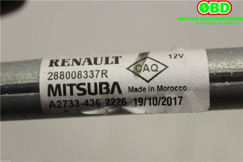 Viskeroverføring til Renault Captur 2013-2020 (Type I)  (RENAULT|288008337R|)