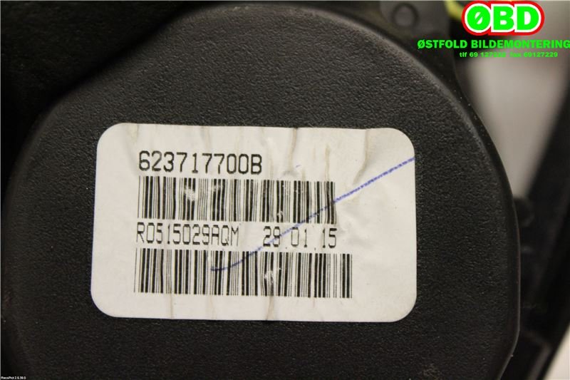 Airbag beltestrammer til Nissan Leaf 2011-2017 (Type I)  (NISSAN|868859RB9B|)