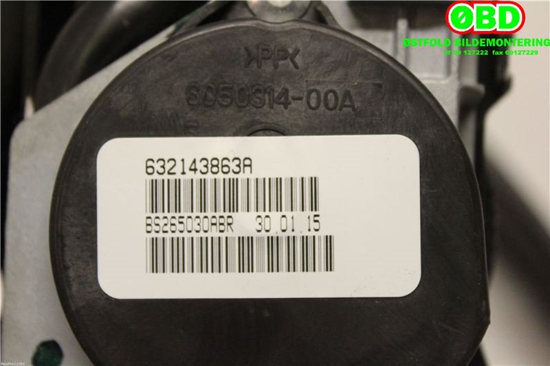 Airbag beltestrammer til Nissan Leaf 2011-2017 (Type I)  (NISSAN|868859RB9B|)