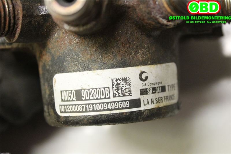 Dyseskinne (fuelrail) til Ford Transit Connect 2009-2013 (Type I, Fase 2)  (FORD|1445928||4M5Q9D280DB)