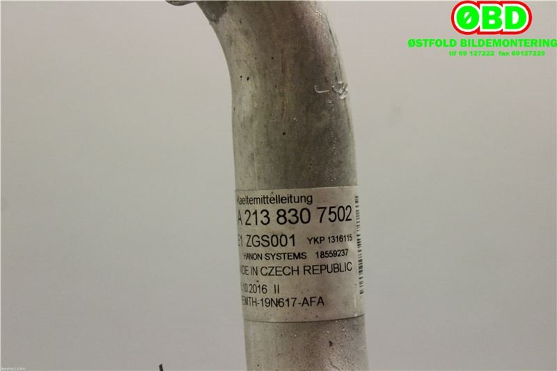 Aircondition rør til Mercedes E-Klasse 2016-2023 (W213) (W213) (MERCEDES|A 213 830 75 02||2138307502)