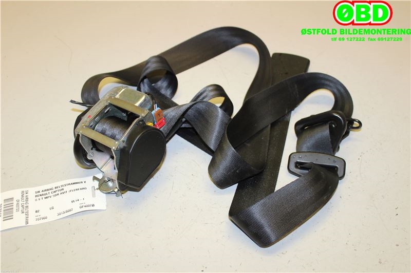 Airbag beltestrammer til Renault Captur 2013-2020 (Type I) (RENAULT|868850945R|868856883R|868854729R)