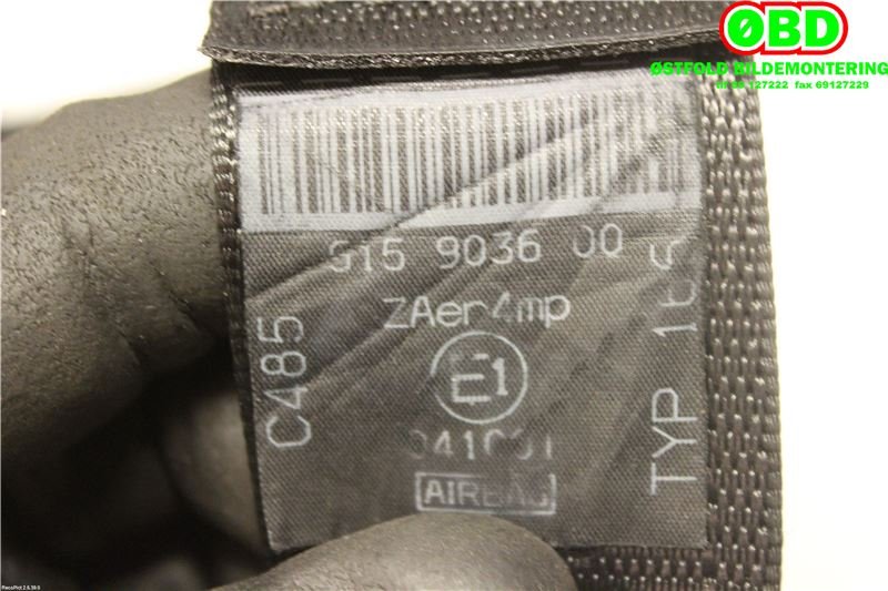 Airbag beltestrammer til Alfa Romeo MiTo 2008-2016  (ALFA ROMEO|156080878|)